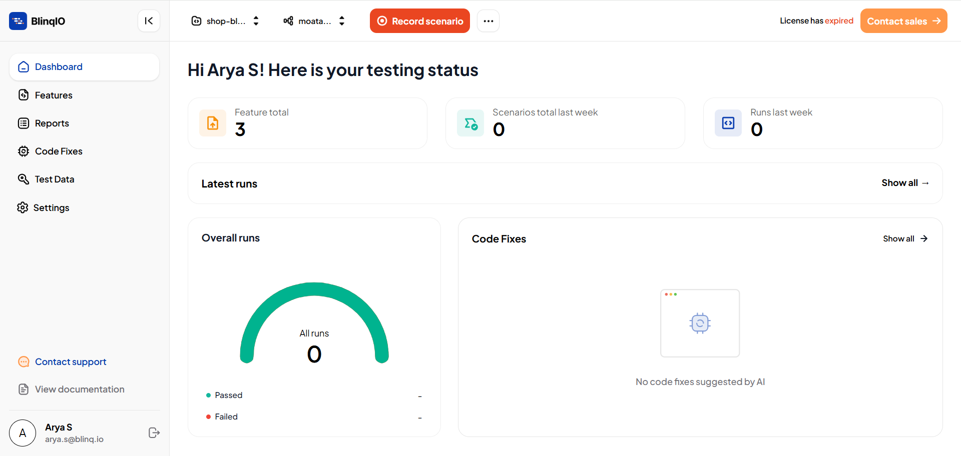 Zyrnex AI Dashboard
